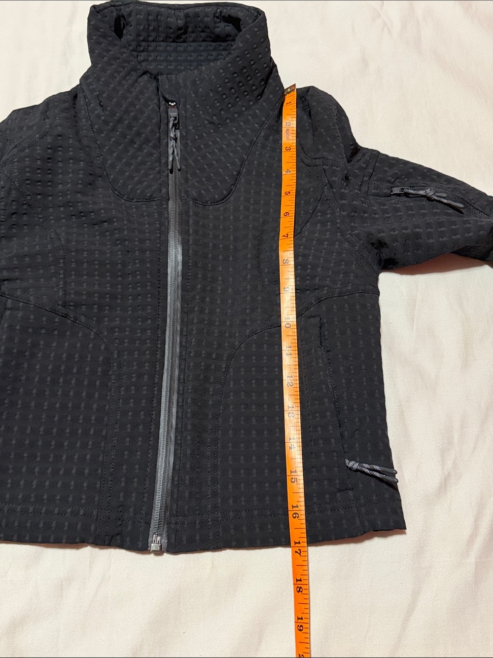 Lululemon Water-Repellent Grid Fleece Hiking Jacket Black size 0 - Picture 14 of 14
